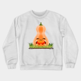 Pumpkin mean Halloween bottle Crewneck Sweatshirt